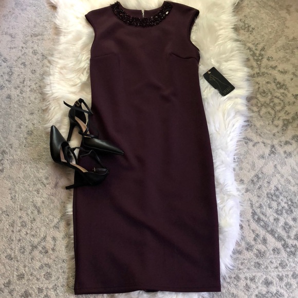 Calvin Klein Dresses & Skirts - Elegant diamond collar dress sleek and gorgeous ✨